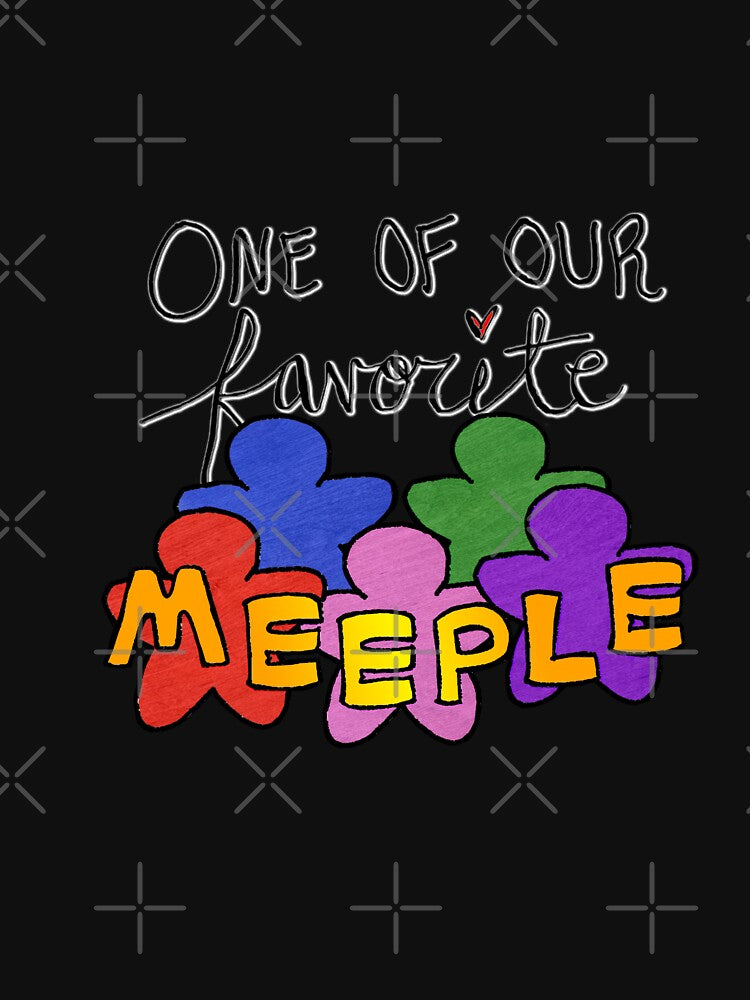 One of Our Favorite Meeple (Dark Backgrounds) by E-B-Designs