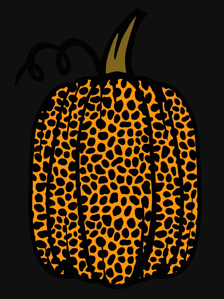 Leopard Print Pumpkin by RunThatApparel