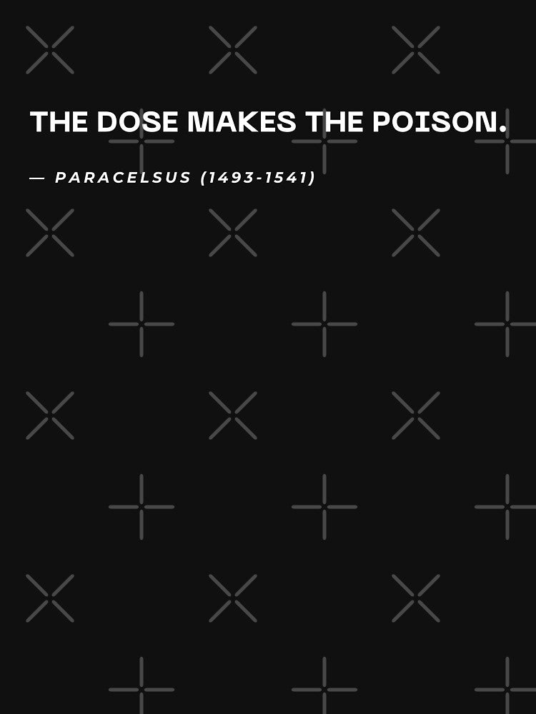 The Dose Makes the Poison – Paracelsus – Pharmacology by cinsarad