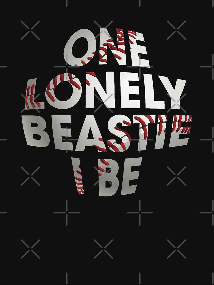 one lonely beastie i be baseball distessed #663 by sandrahofer-art