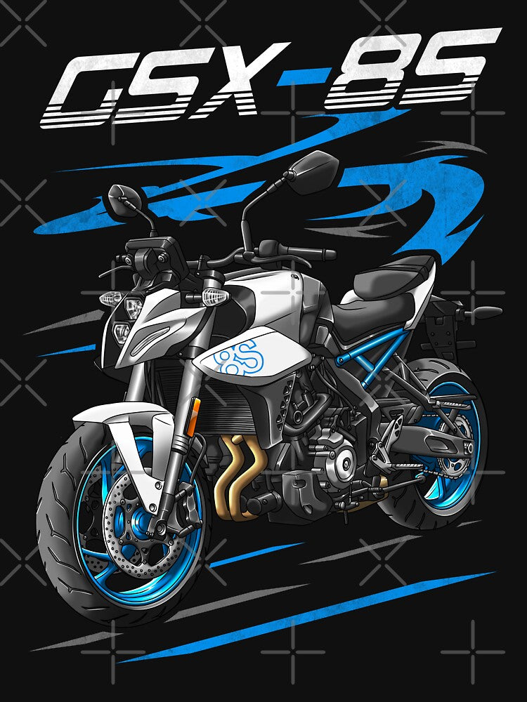 Suzuki GSX-8S 2023 (Pearl Tech White) for Motorcycle Riders by MotoApparelHub