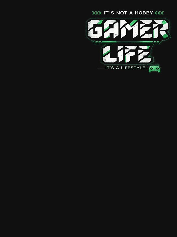 Gamer Life Typography | It's Not A Hobby It's A Lifestyle Gaming Design by TheWorldGameStudio