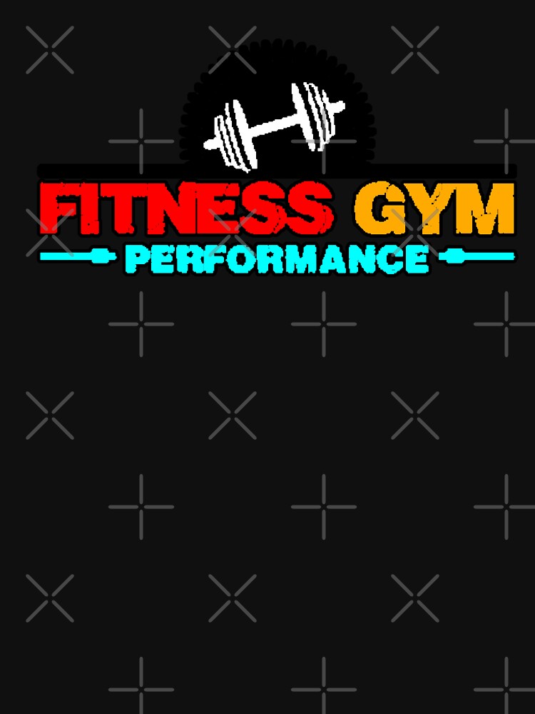 Fitness Gym Performance Dumbbell Logo Workout Shirt by AstronautMerch