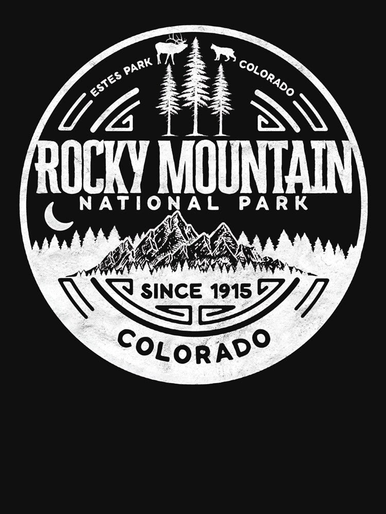 Rocky Mountain National Park Minimalist Seal by Pyotsak