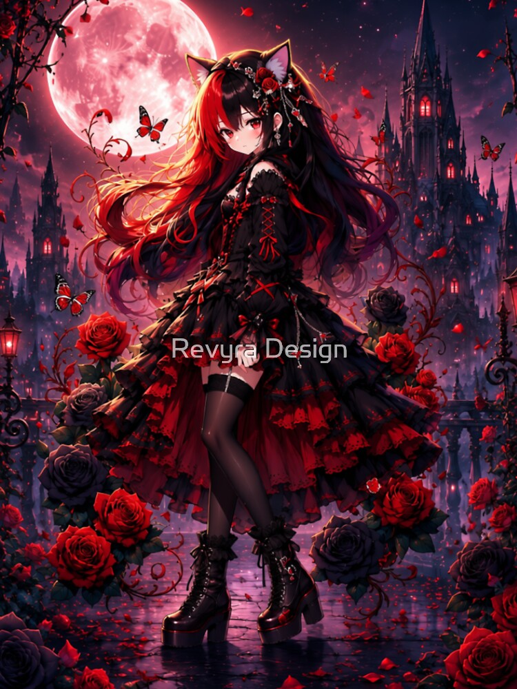 Copy of Copy of Copy of Copy of Copy of Copy of Copy of Copy of Copy of Copy of Copy of Copy of Copy of  Cute Gothic Anime Girl Everything Sucks by Revyra Design