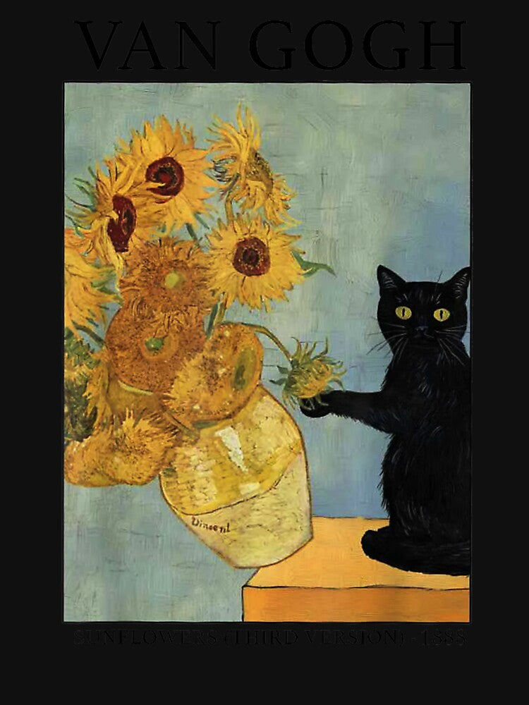 Van Gogh's Black Cat by BASKF