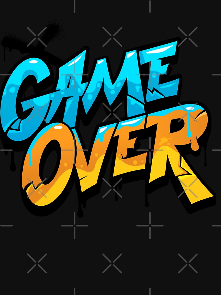 Urban painted game over design by DrimitStore