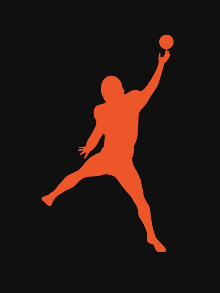 Caleb Williams Jump Man Silhouette -Chicago Football by Elenafatulla