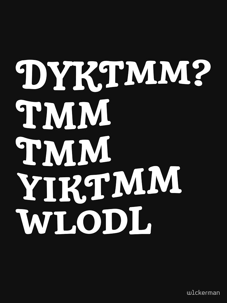 Muffin Man Song Lyric Acronym Typography Art by w1ckerman