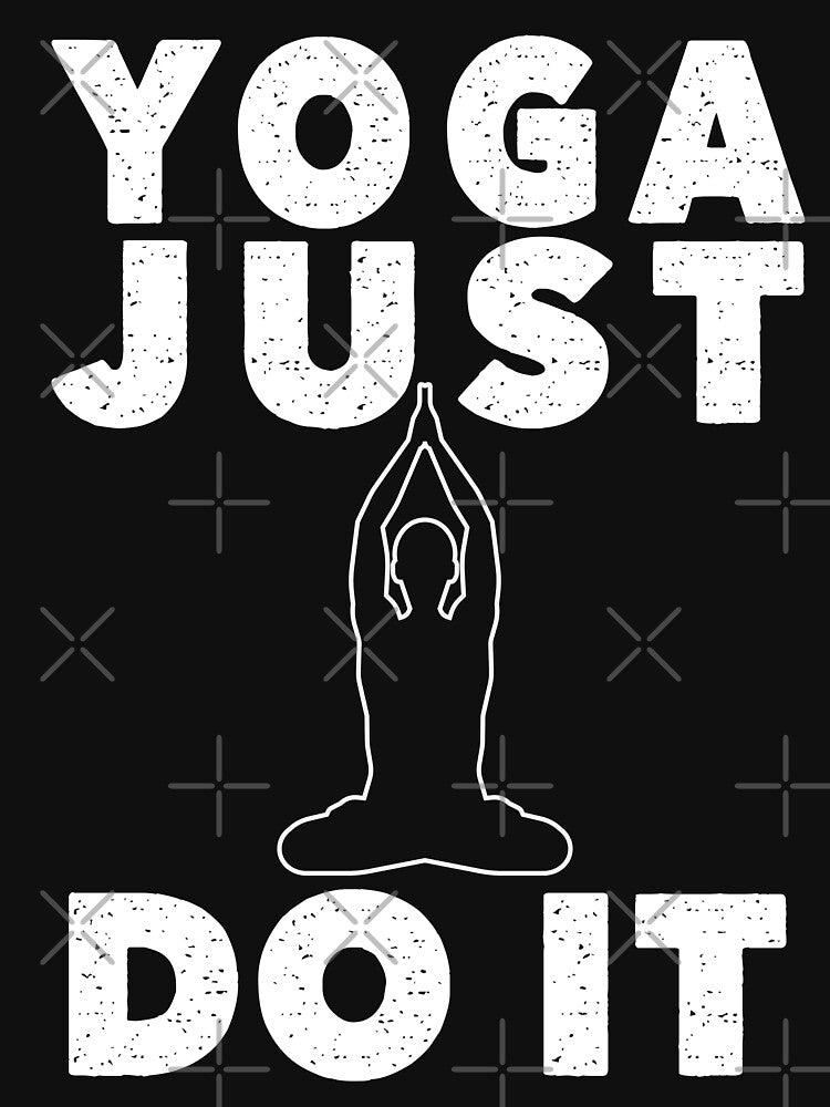 Yoga Just Do It Meditation Pose by teeperfect