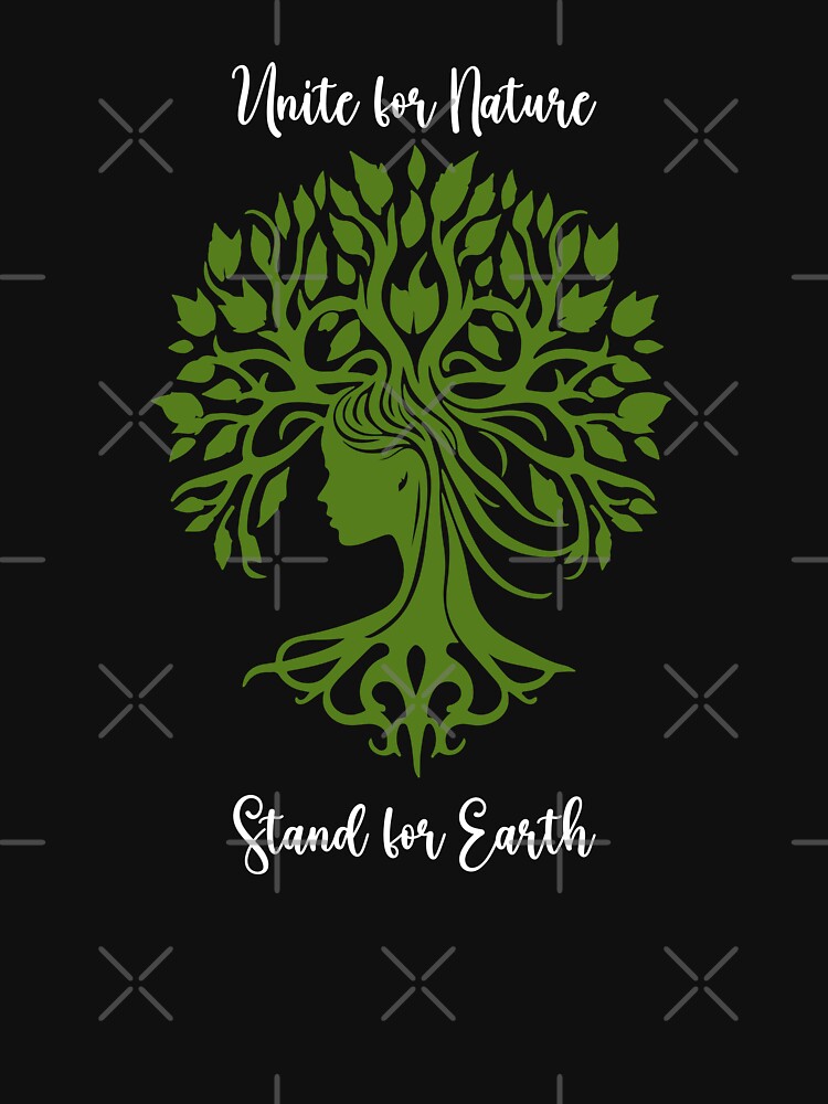 Unite for Nature, Stand for Earth Environmental Protection Positive Text by FemiBiutti