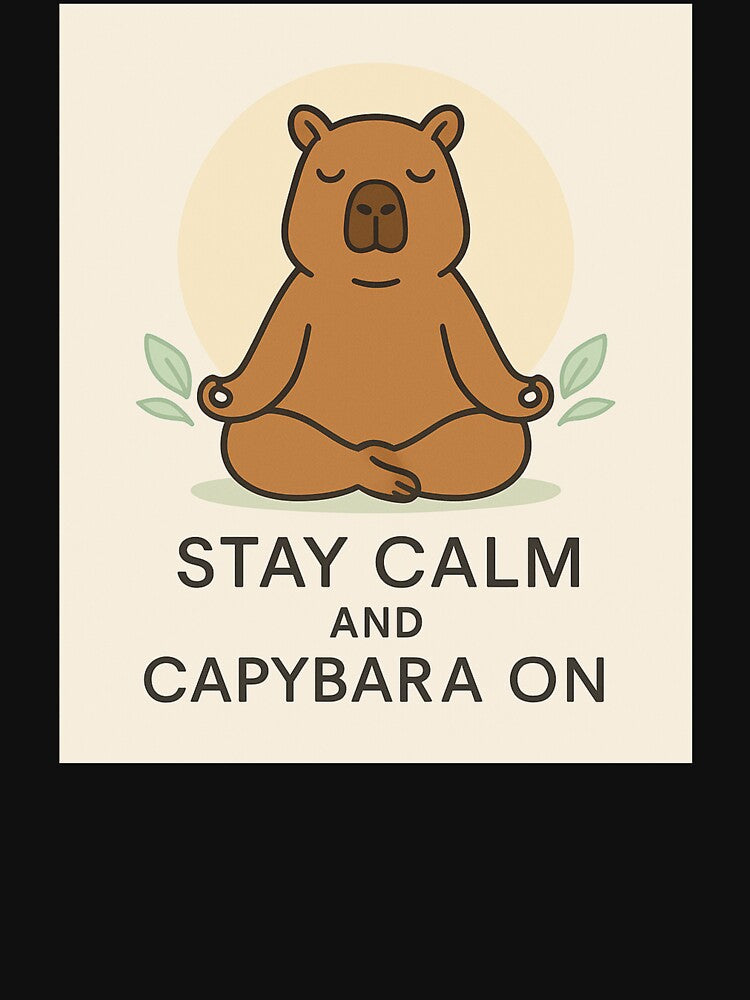 Stay calm and capybara on by FrameFlow