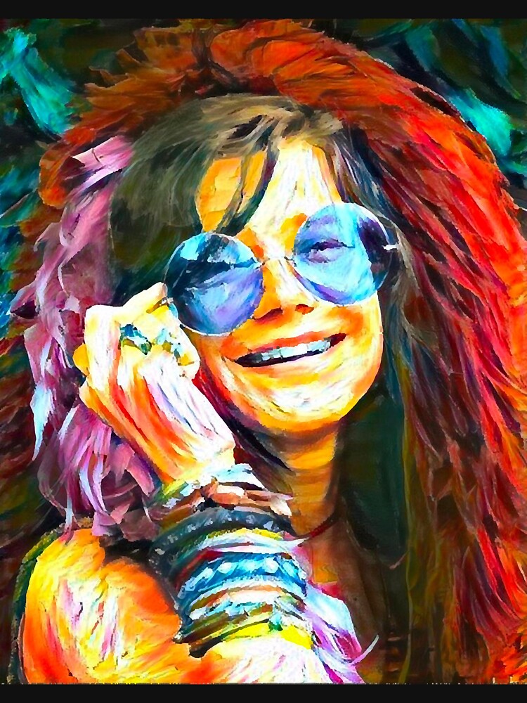 Janis Joplin T-shirt by donnaxzuvrachel