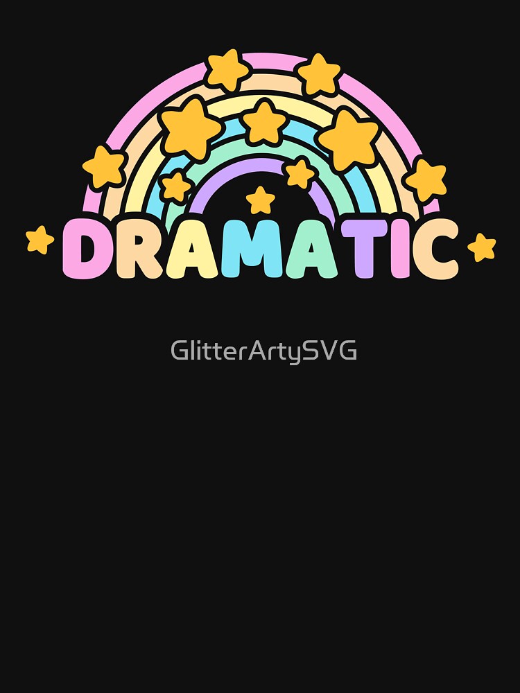 Dramatic Rainbow with Stars by GlitterArtySVG
