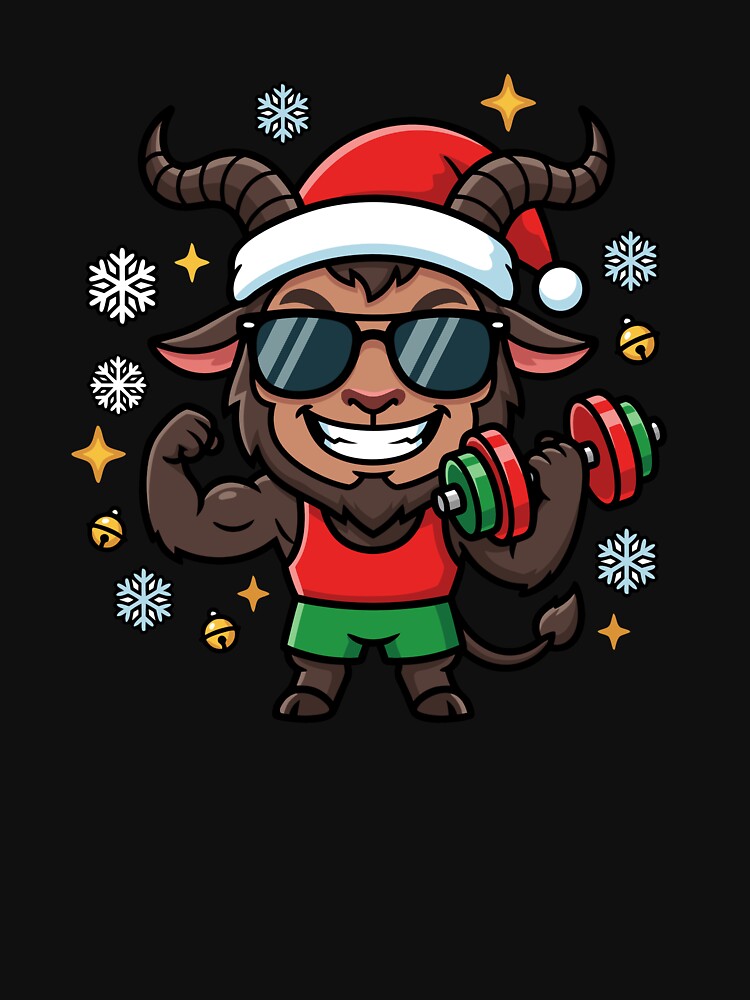 Christmas Krampus Weightlifter Gym Funny Workout Krampus Gear by DynamicDesign