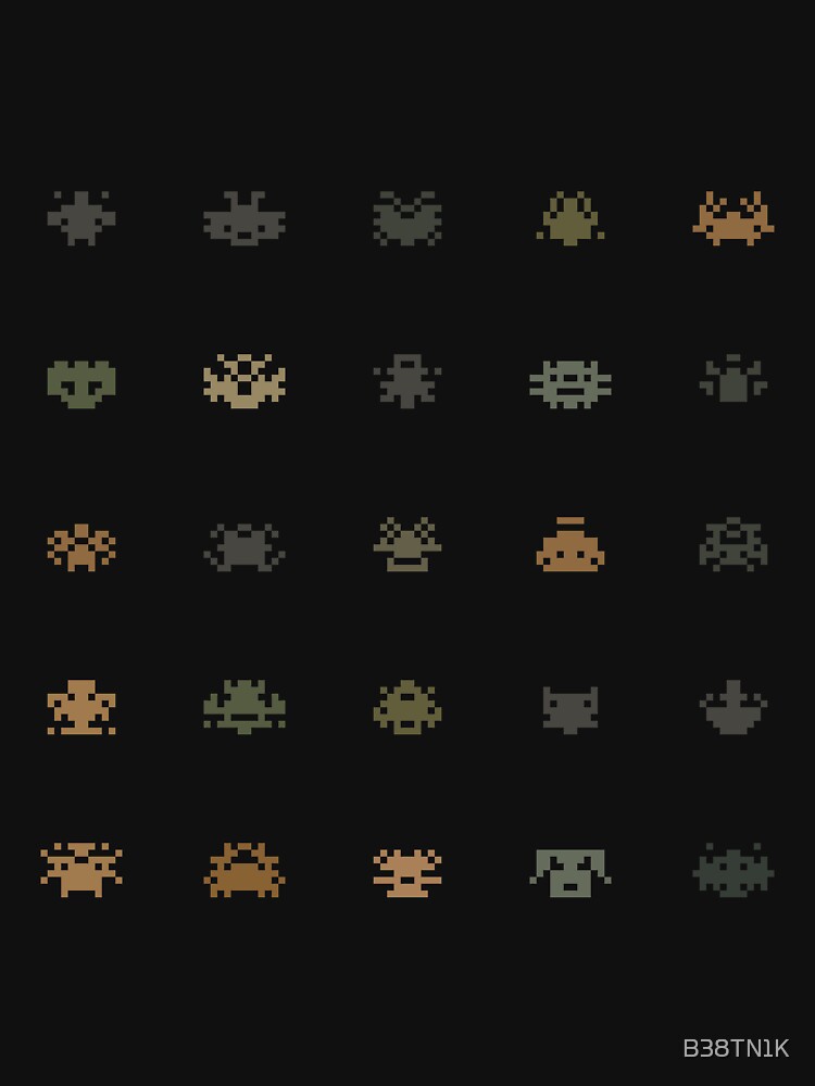 Space Invaders 010 (Hunting Rainbow) by B38TN1K
