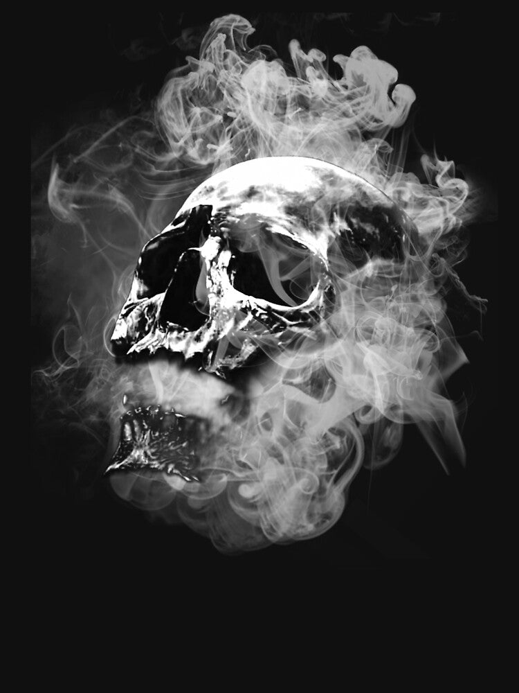 Smoky Skull Gothic Horror Aesthetic Design by StyleBloomes