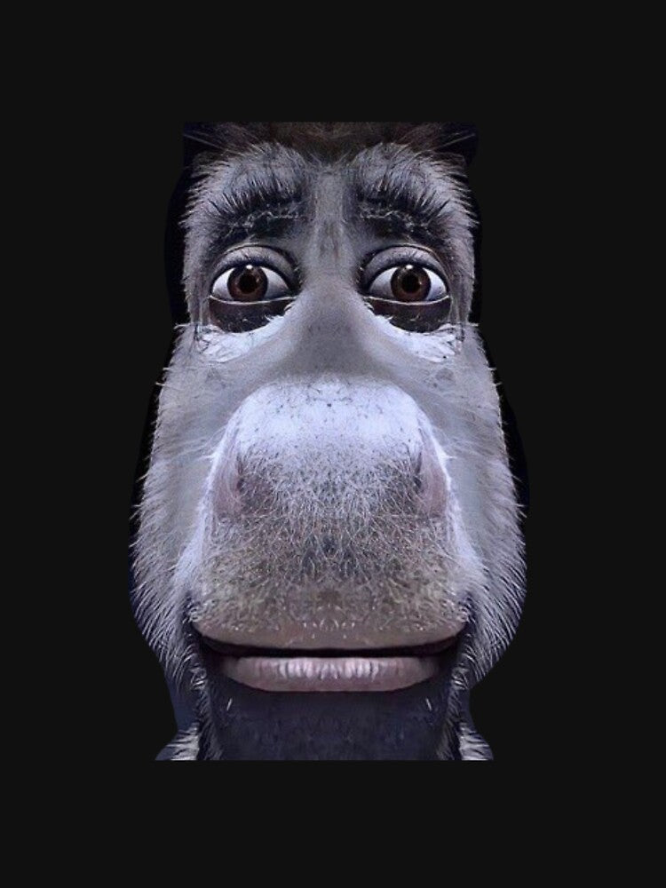 Donkey casually looking down on you MEME by jazenilan