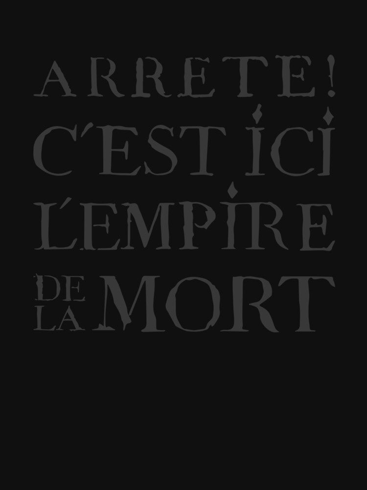 Paris Catacombs Empire of the Dead (Black) by DesignsByDree