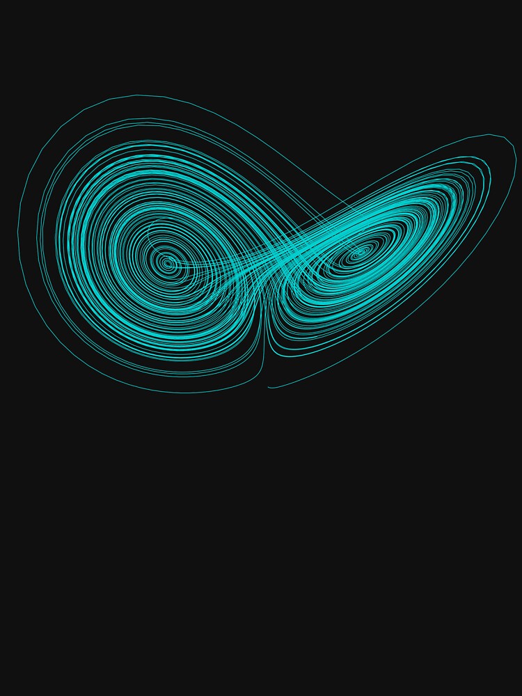 Lorenz Attractor - Chaos Theory Math & Physics Art by CosmicEquations