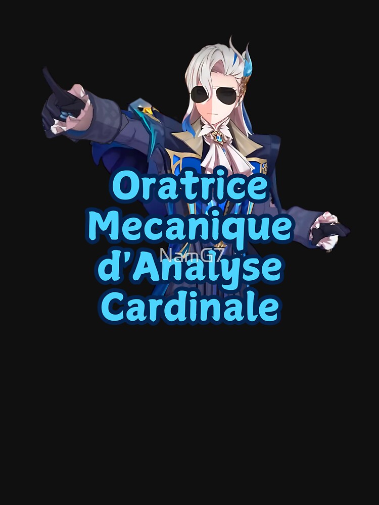 Neuvillette oratrice mecanique d'analyse cardinale Genshin impact meme by NamG7