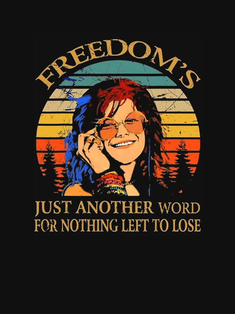 Janis Joplin Freedom Portrait Graphic Design by KarieFistlert