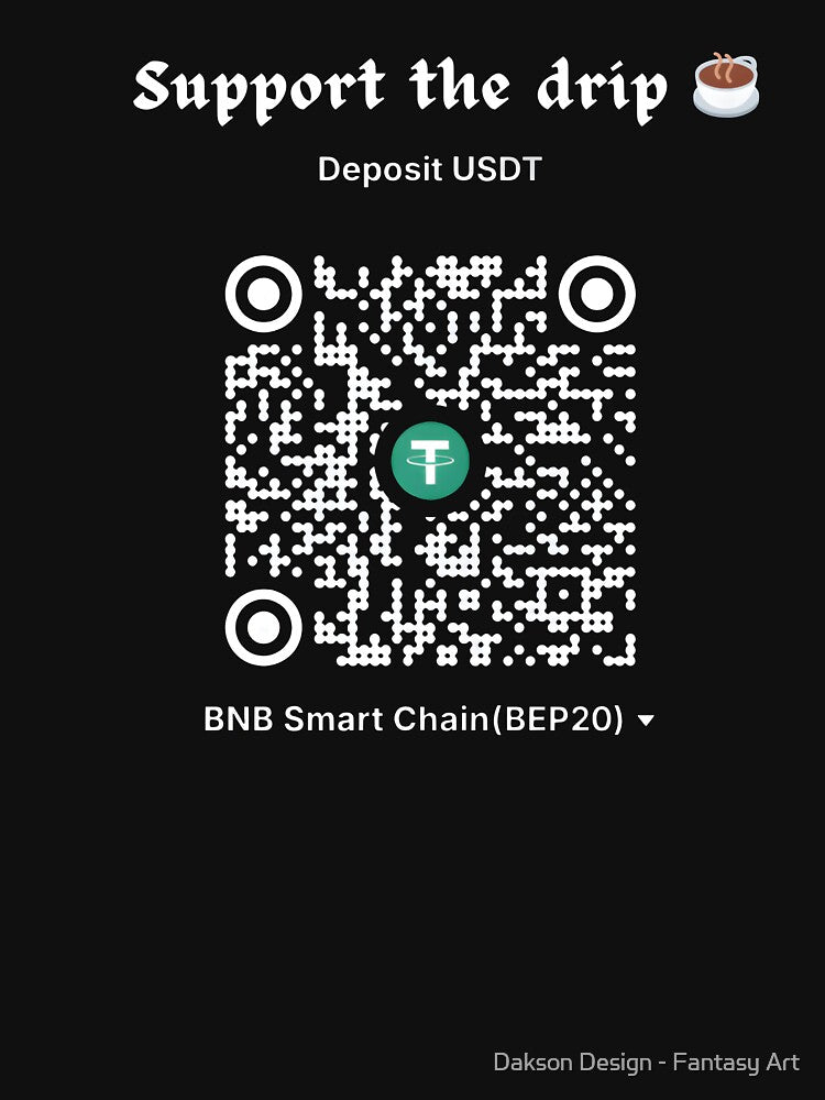 Buy Me a Coffee – Crypto QR Code by Dakson Design - Fantasy Art