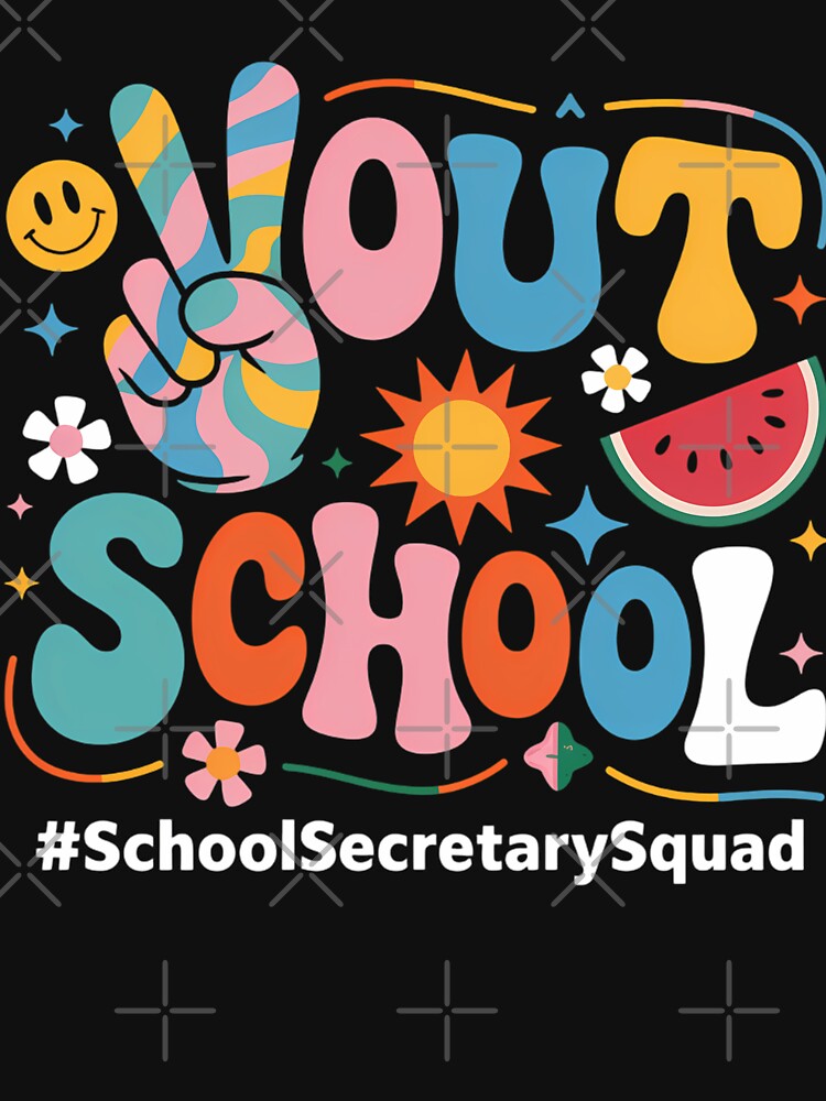 Out School Hello Summer School Secretary Squad by brynatshop