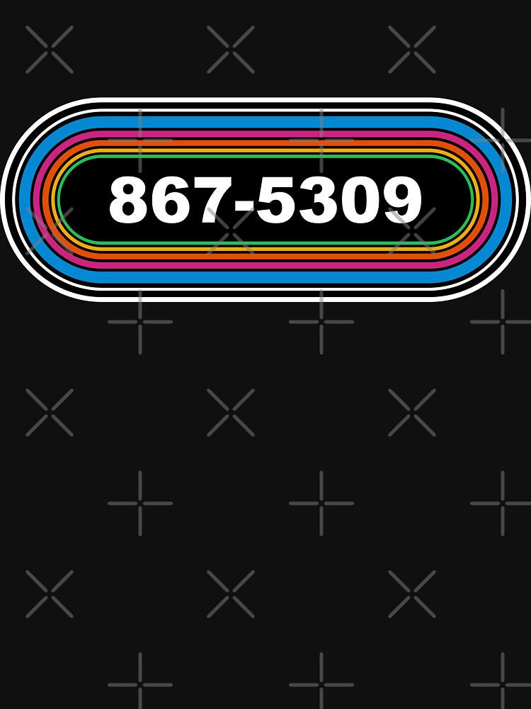 Jenny I got your number 8675309 song 70's 80's Gen X boomer West Coast KLOS parody Bumper Sticker by FlatSixGraphics