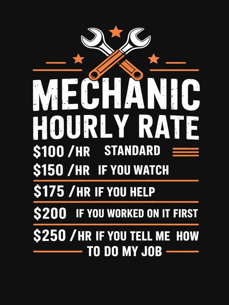 Funny Mechanic Hourly Rate Auto Car Mechanic Labor Rates by KotexTemu