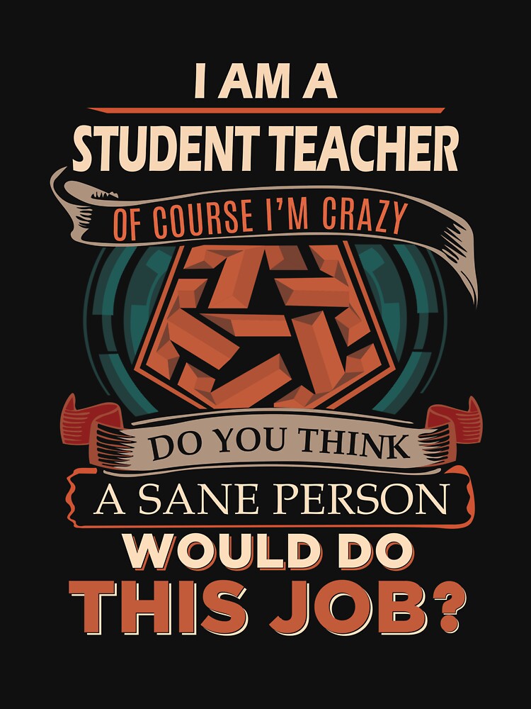 Student Teacher T Shirt - Sane Person Gift Item Tee by watkinsmat