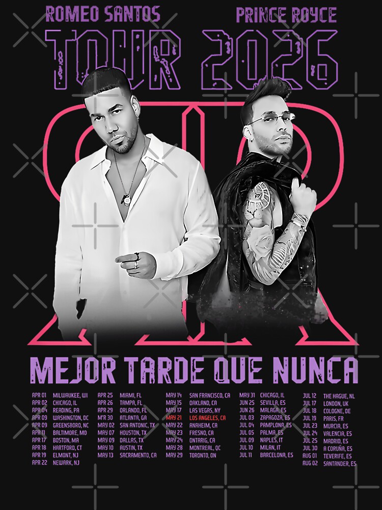 Romeo Santos Prince Royce Bltn 2026 Tour by Thewallart