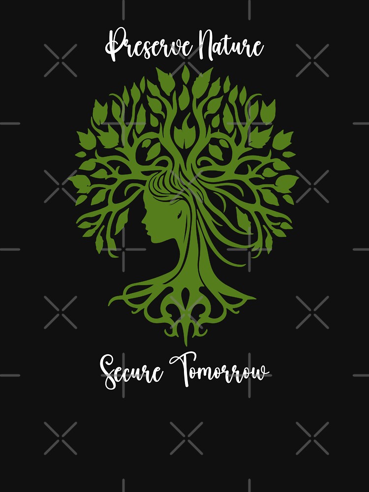 Preserve Nature, Secure Tomorrow Environmental Protection Positive Text by FemiBiutti