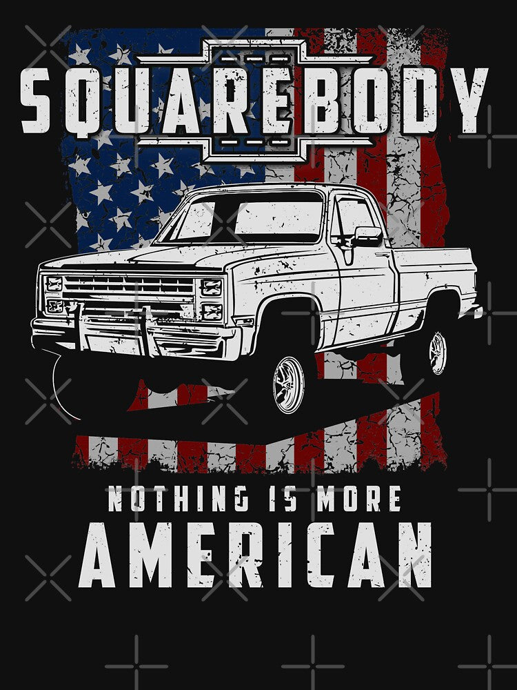 Squarebody Nothing is More American Funny Square Body Pickup Truck Driver by abulfaruque