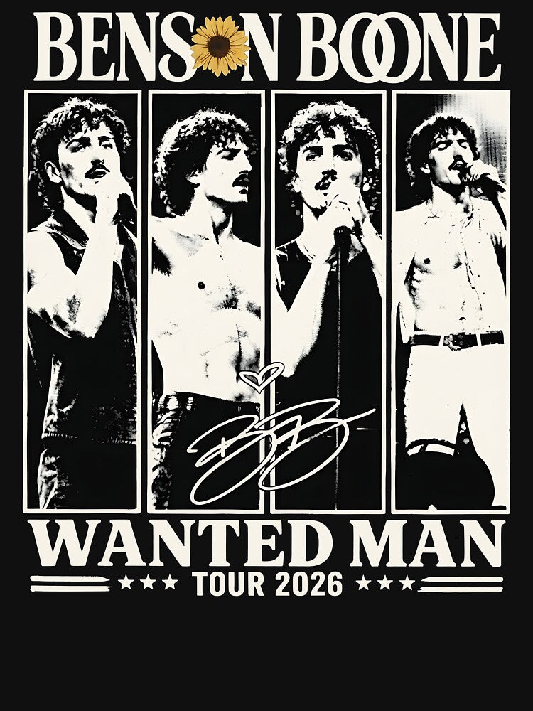 Wanted Man Tour 2026 Benson Boone Vintage Concert by PabloHaney