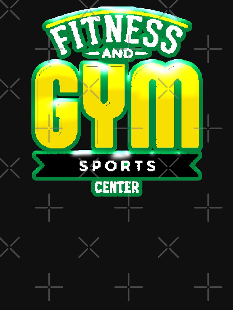 Fitness And Gym Sports Center Retro Logo Workout Shirt by AstronautMerch
