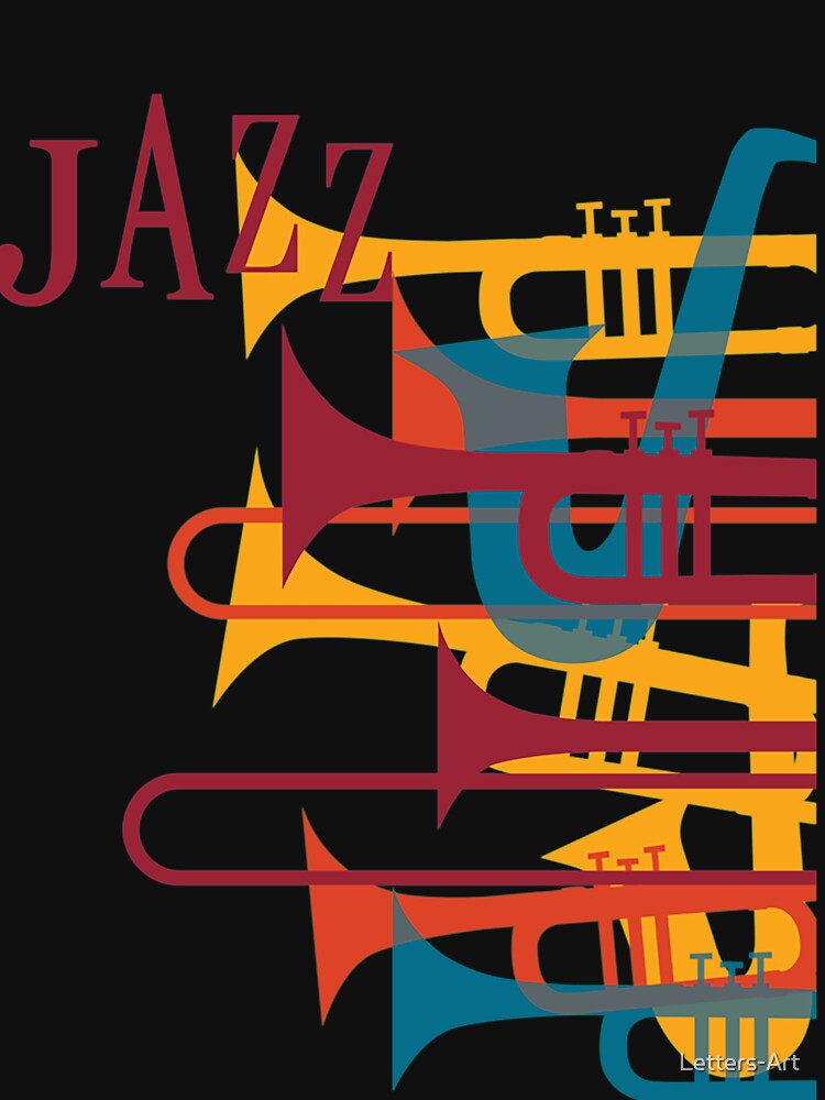 Jazz Music Spirit Sax by Letters-Art