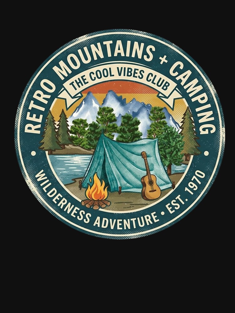 Retro Vintage Outdoor Adventure & Hiking Design by Gosticky004