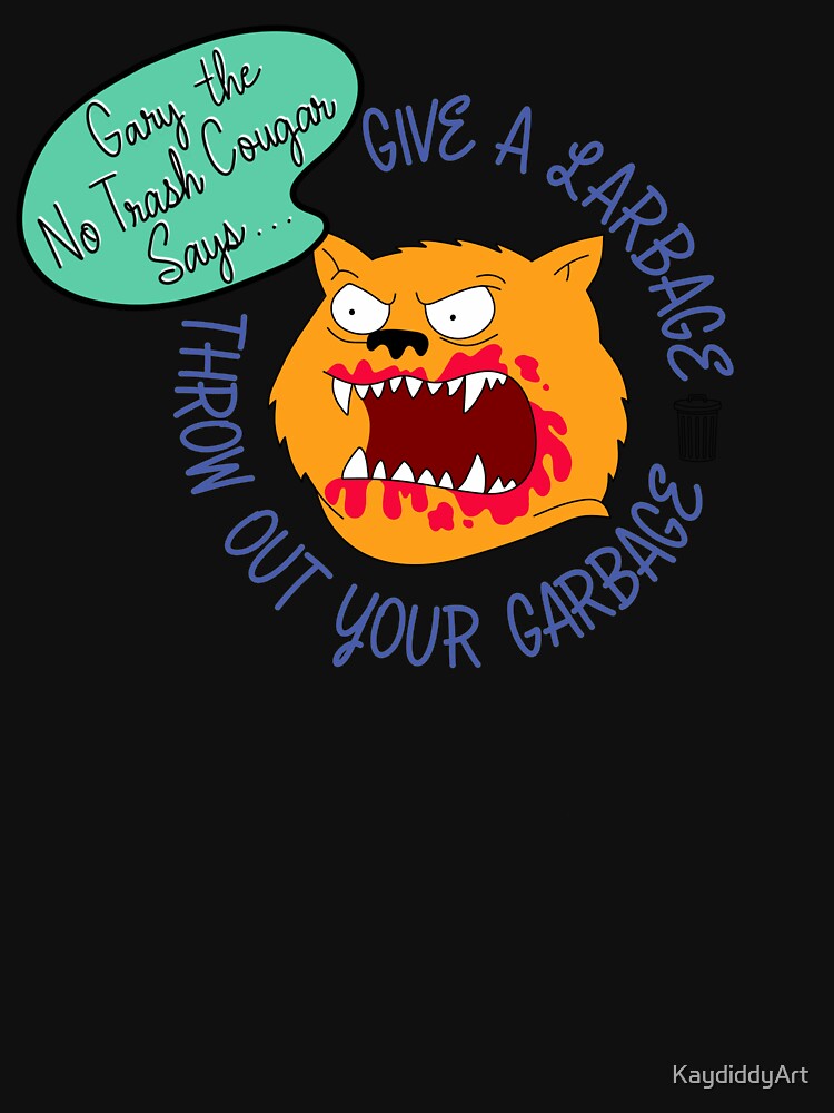 Gary the No Trash Cougar by KaydiddyArt