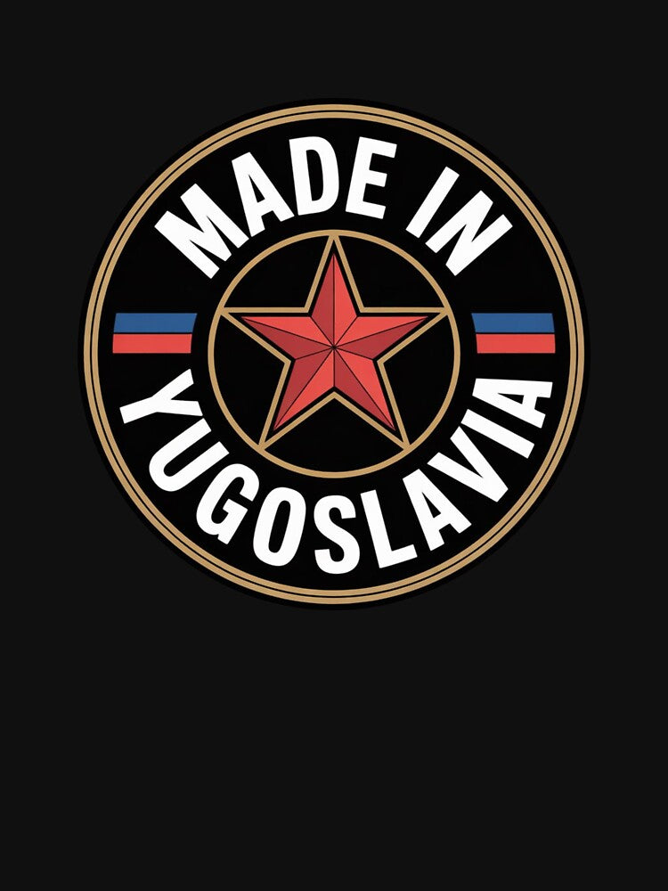 Made in Yugoslavia – Retro Heritage Badge (Vintage Red Star Design) by Timeless Design