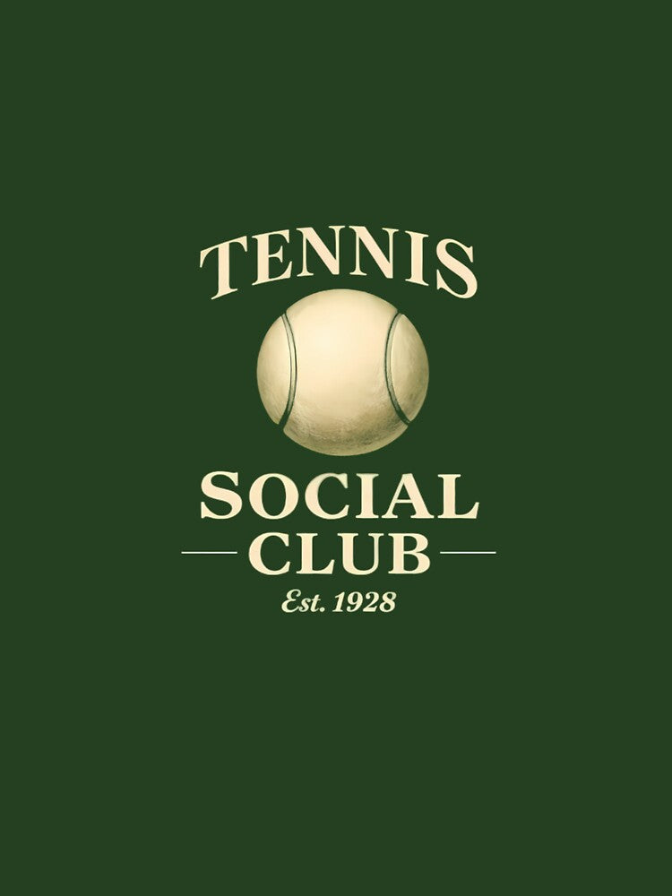 Vintage Tennis Social Club Est 1928 Preppy Aesthetic by BeataPrint