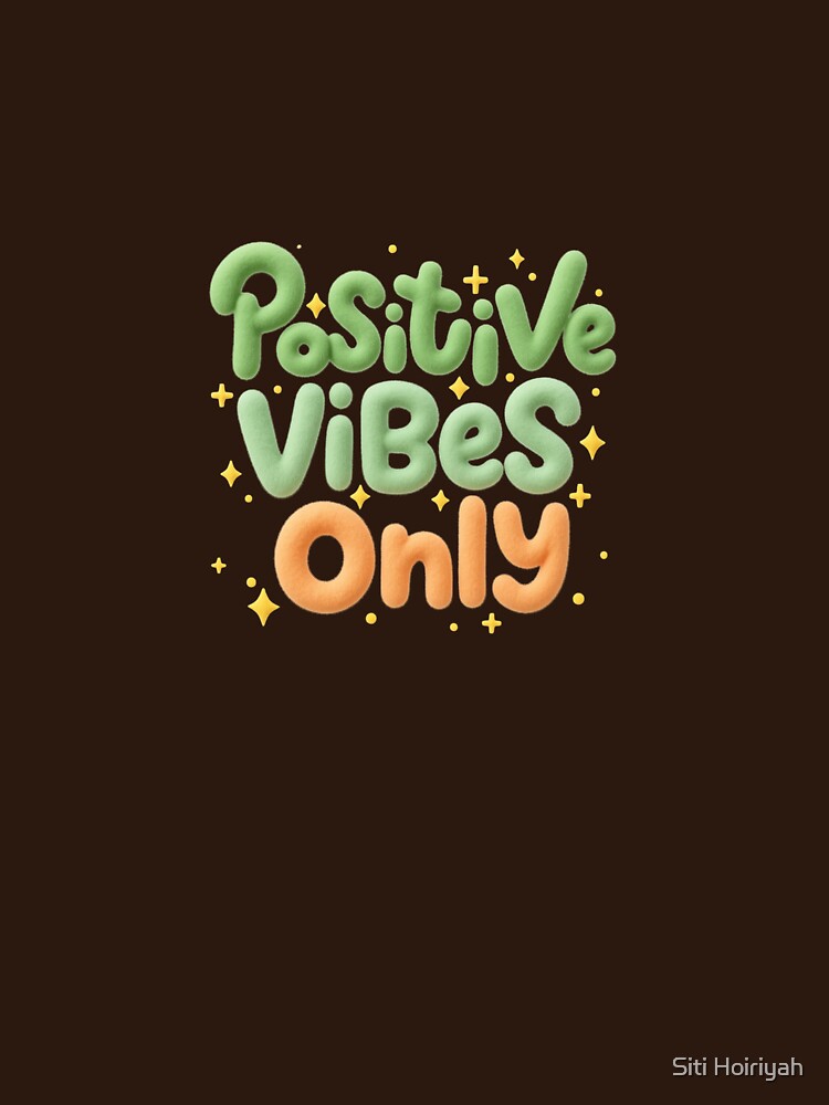 Positive Vibes Only Pastel Motivational Design by Siti Hoiriyah