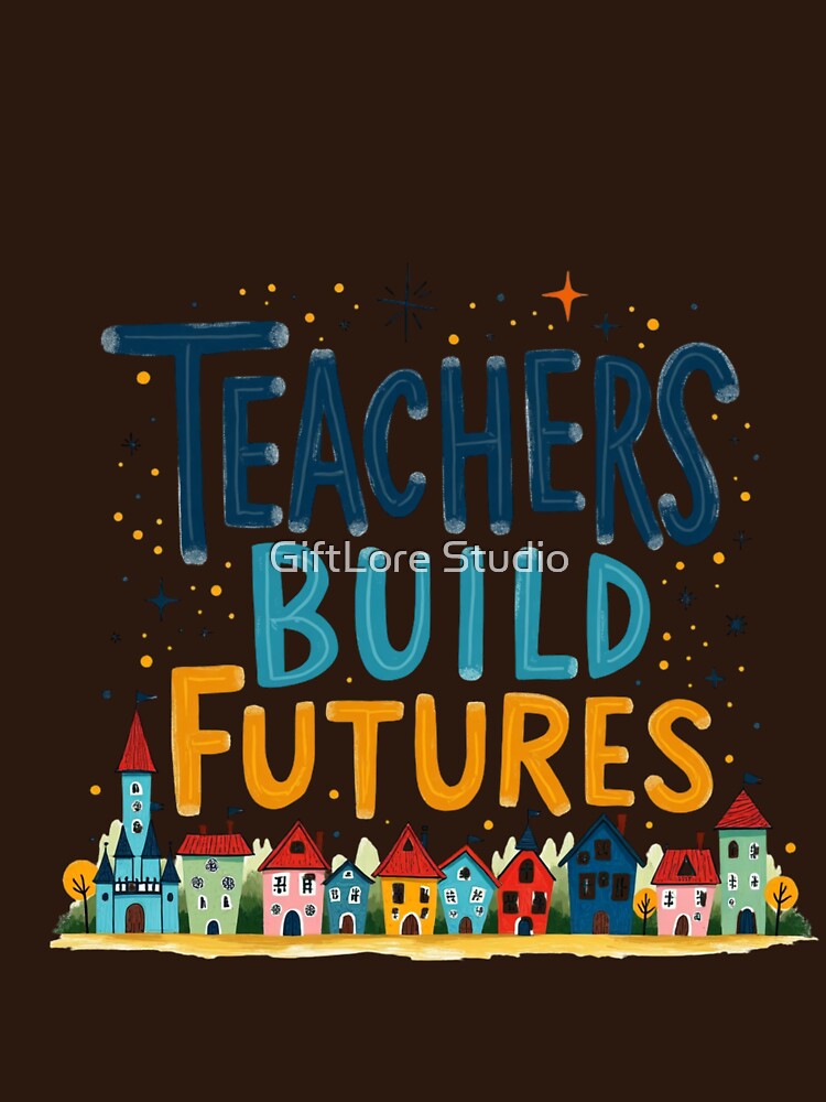Teachers Build Futures – Whimsical Teacher Appreciation Design by GiftLore Studio