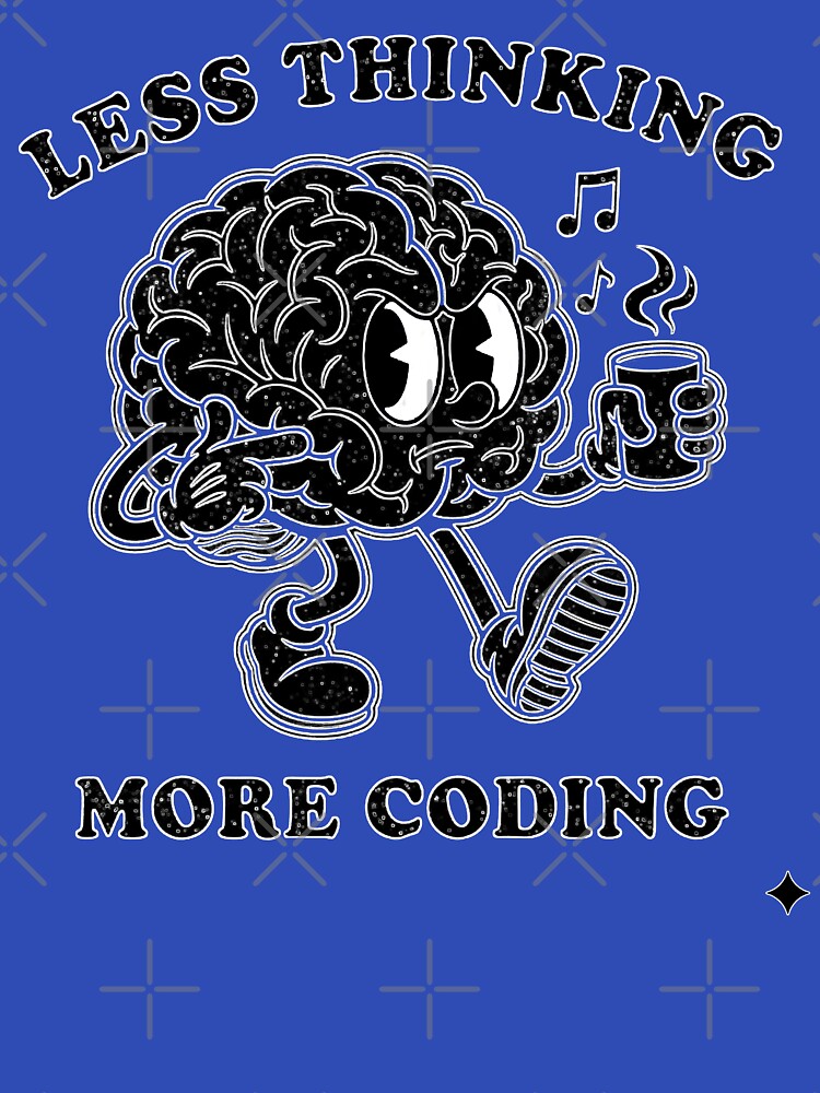 Programmer Humor Design – Adorable Brain Cartoon for Coders by InkSpireSport