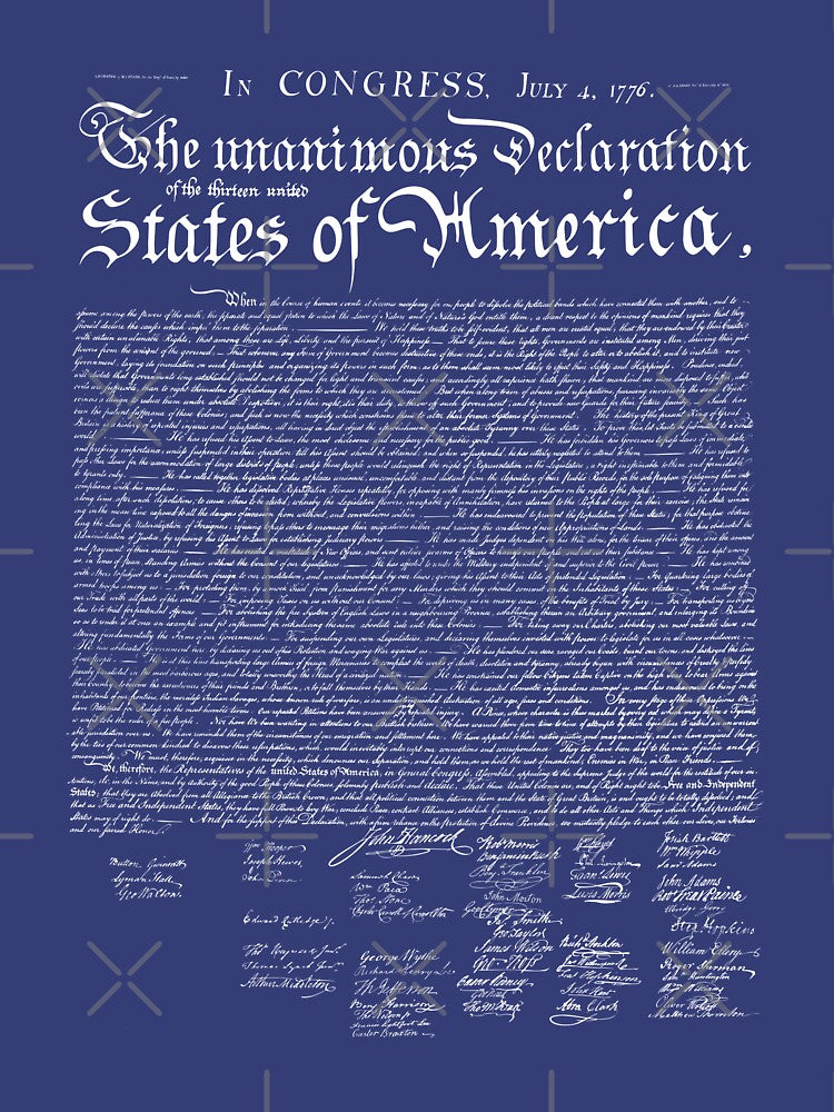 US Declaration of Independence (dark) by twgcrazy