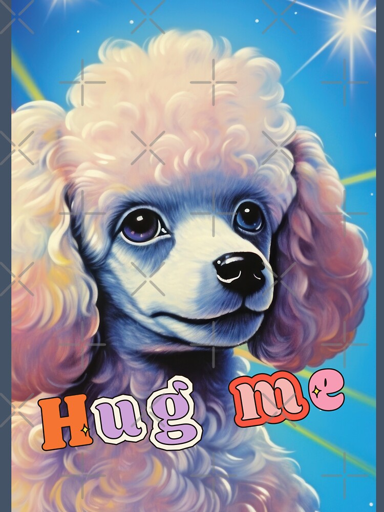 cute poodle puppy, airbrush by Mauswohn