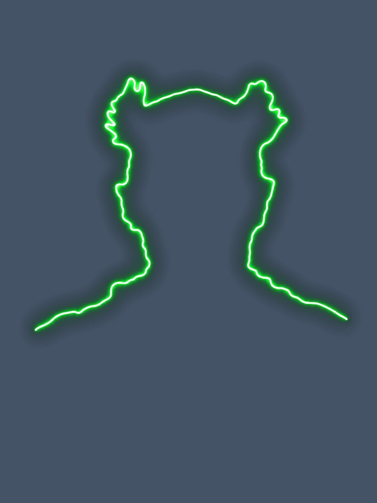 Keith Flint Neon Outline Graphic Tee by curiouschimp