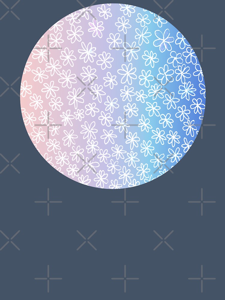 floral and glamour circle pattern | soft purple floral pattern by lausn