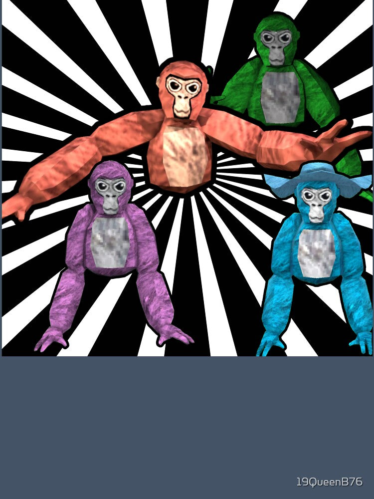 Gorilla Gang Fan Art -  VR Gamer Gifts for Kids & Teens by CreativeJuicesCanada