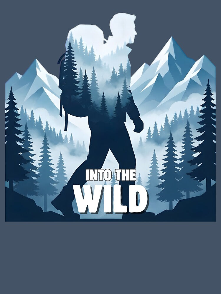 Into The Wild – Mountain Hiking & Backpacking Wilderness Adventure Design by ArcticFoxStudio